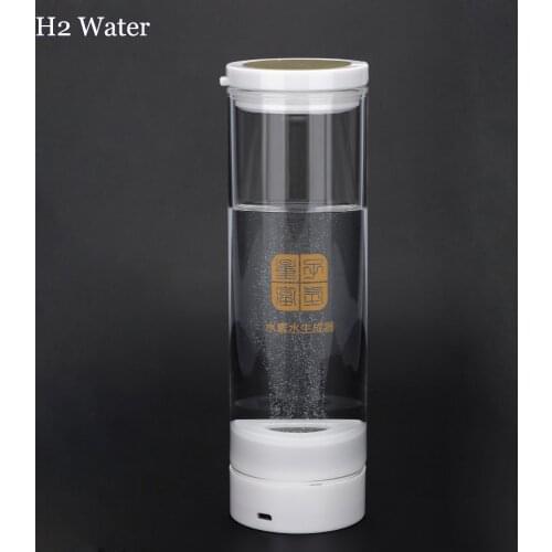 Rechargeable Hydrogen Water Bottle SPE/PEM Electrolysis Pure H2 Generator Drink Water Glass Cup 600Ml Anti-Oxidation Products