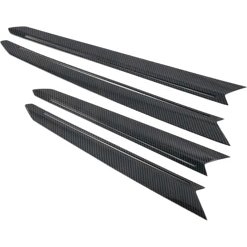 Fit for T-ROC 2019 Car Inner Door Window Below Panel Cover Trim Carbon Fiber Styling Sticker