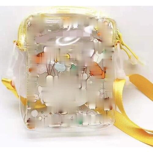 New Fashion Anime toy Dog PVC Transparent Shoulder Bag Cute Cartoon Sumikko Gurashi Girl Phone Messenger Jelly bag