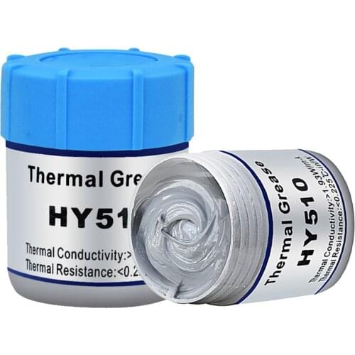 HY510 10g Gray silica gel thermal paste grease heat sink suitable for CPU GPU chipset notebook PC scraper heat dissipation