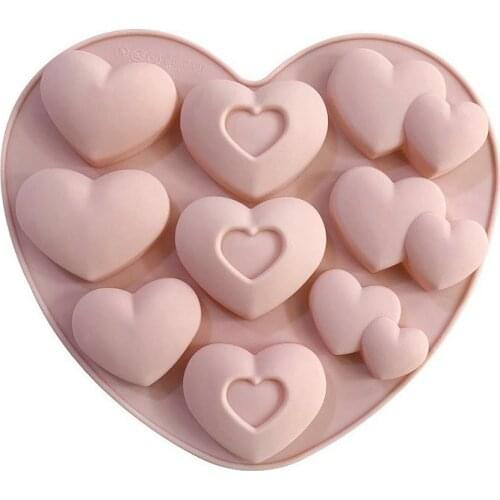 9-hole love jelly dropping gel pudding Mousse Cake silicone mold