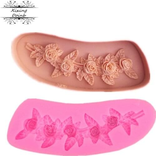 1Pcs Wreath shape silicone soft candy mold cake decorating tool candy chocolate Soft Candy Mold