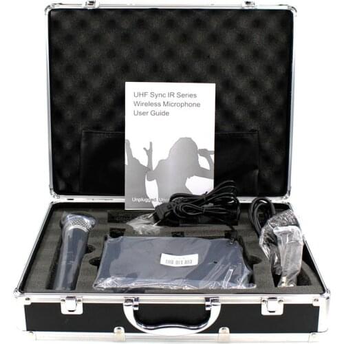 SLX24/BETA58 58A Professional UHF Wireless Dual Microphone System For Stage Studio Handheld Microphone with Aluminum box