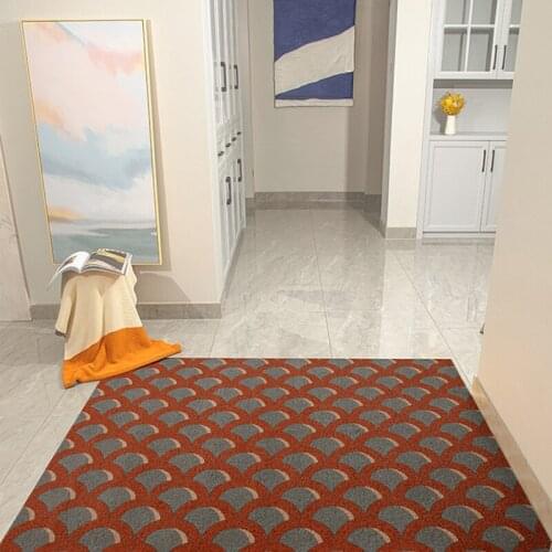 Modern Fashion Home Door Mat Carpet Living Room Mat Entrance Doormat Can Be Cut Custom Mat Carpet PVC Anti-slip Mat Dust-proof