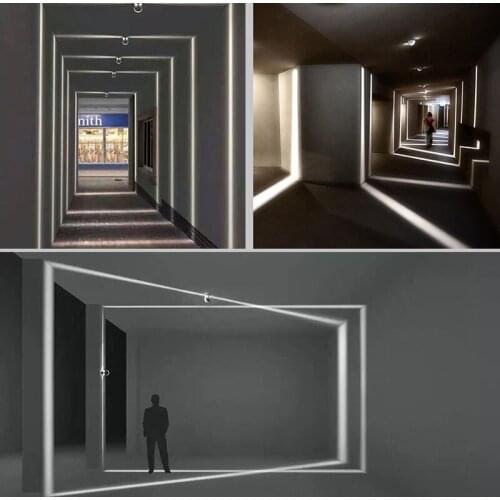 Outdoor Waterproof Ip65 Led Wall Lamp, Surface Mounted Led Wall Sconce Liner Aisle Bedroom Decorative Lighting Window Wall Light