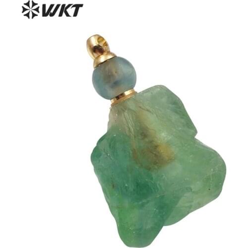 WT-P1462 new irregular shape with gold Pendant natural stone Pendant Connector lovely birthday Jewelry gifts for women