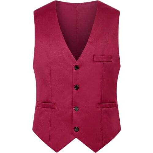 Vests,Mens Vest,Wedding Dress,Steampunk,Mens Jacket,Spring And Autumn, Solid Color Vest, Button Pocket Decoration, Slim, M-6XL