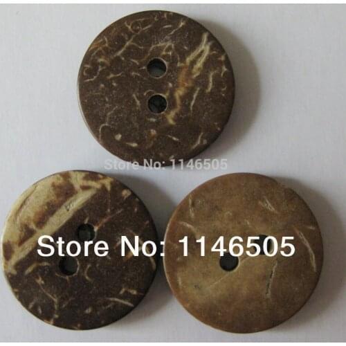 100pcs 10mm 2 holes natural round coconut button wood cute cartoon wooden buttons Sewing Buttons clothing set Craft Accessories