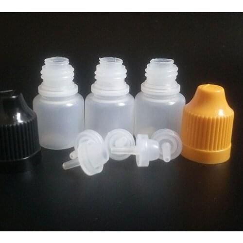 2500pcs LDPE Empty Needle Bottle 3ml Plastic Dropper Bottle For Electronic Cigarette eGo e cig Empty Bottle 13colors