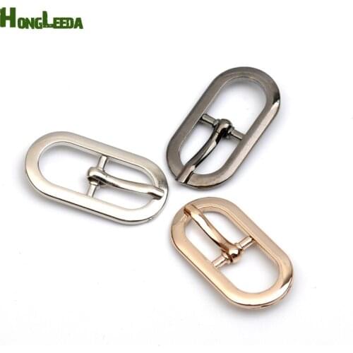 30pcs/lot metal 10mm pin buckle alloy belt buckle shoe buckle bag buckle shinny black/ gold/ nickle color free shipping BK-056