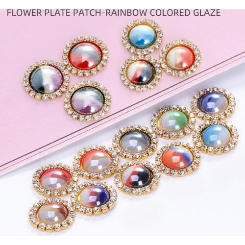 Astrobox 10Pcs Round Claw Glass Rhinestone Decoration Sew on Crystal Setting Sewing Gemstones Top Quality For Clothing Jewelry