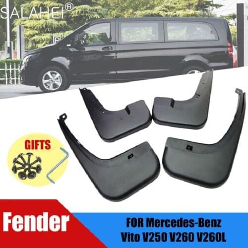 Car Mudflap For Mercedes Vito V250 V260 V260L 2016 2017 2018 2019 2020 Fender Mud Guard Splash Flap Mudguards Auto Accessories