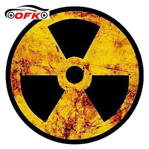 Car Stickers Decor Motorcycle Decals Nuclear Radiation Sticker Decorative Accessories Creative Sunscreen Waterproof PVC