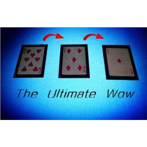 Free Shipping! 2pcs/Lot The Ultimate WOW 3.0,Card Magic Tricks,Close Up Magic Props,Stage,Street,Mentalism,Toys,Gadgets,Joke