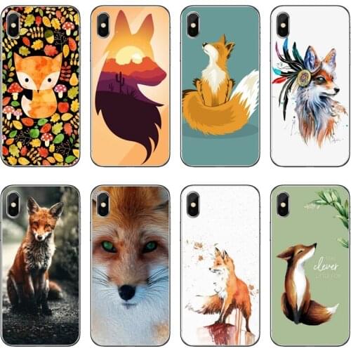 Cartoon Funny fox Accessories Phone Case For Huawei P40 P30 P20 Pro P10 P9 Lite Y5 Y6 Y7 Y9 P Smart Plus 2018 2019