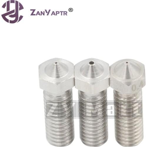 1Pc 3D printer parts Volcano Nozzle with Lettering Large Diameter Stainless Steel 0.2/0.3/0.4/0.5/0.6/0.8/1.0/1.2mm