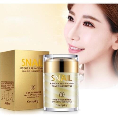Snail Face Cream Anti-Wrinkle Anti-Aging Facial Day Cream Moisturizing Nourishing Smoothing Cream Tight Skin Serum Care