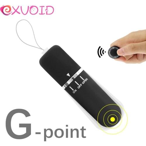 EXVOID Portable Bullet Vibrator Ring Remote Control Strong Vibration Sex Toys for Women G Spot Massager Clitoris stimulate