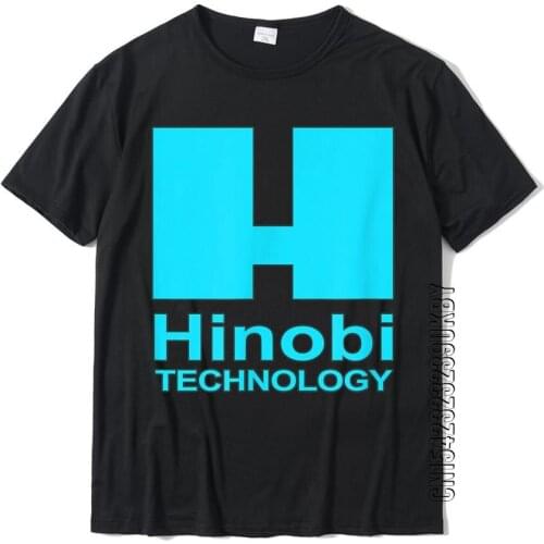 Hinobi Technology For Gamers Logo Glitch Video Game Techs T-Shirt Printed Tees Cotton Boy Top T-Shirts Printed On Sale