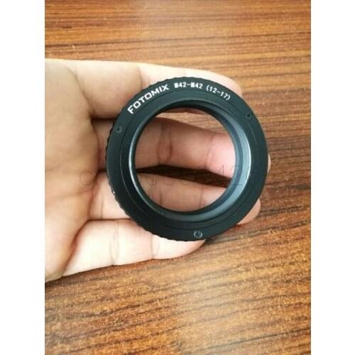 M42-M42 12-17 M42 to M42 Mount Focusing Helicoid Ring Adapter 12 - 17mm Macro Extension Tubee