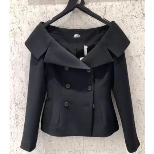 Jackets size New big dew shoulder short double breasted coat lapels can customized big size