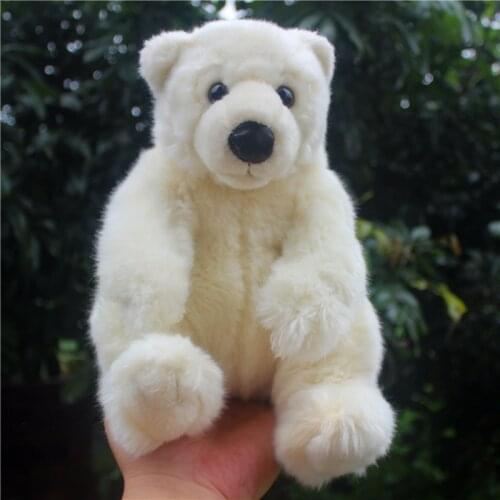 Kawaii polar bear plush toy doll girl doll animals bear dolls white bear hug pillow children birthday gift 11inch 28cm