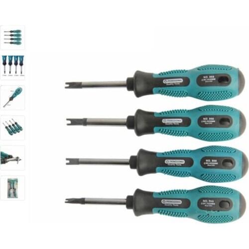 PENGGONG 4 Pcs Screwdriver Sett Screwdriver Bits U Fork Type Magnetic Slotted Screwdriver Multi Function Hand Tool Set
