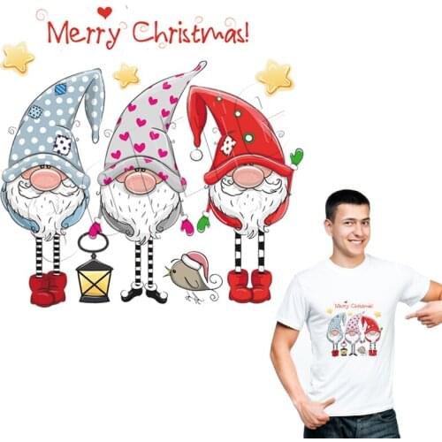 Iron On Patch Gift For Christmas Washable New Design Print On T-Shirt Diy Accessory Clothes Decoration Parches Heat Transfer