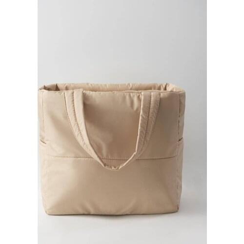 Hanging Arm Bag Beige Color With Side Pocket 35x48x13cm Multipurpose For Girls, women and for Moms 2021 Fashion Bags Made in Turkey