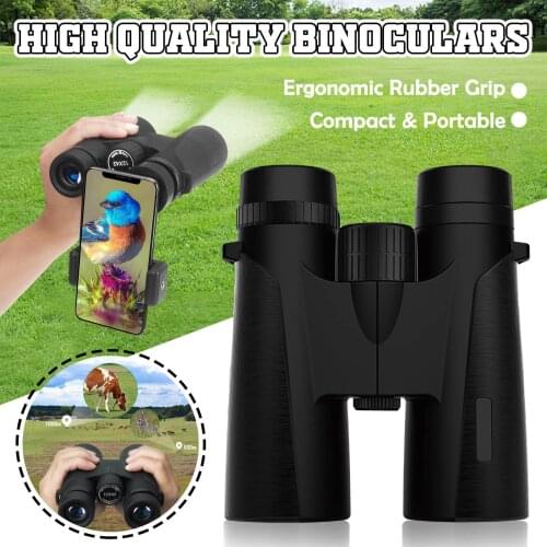 12X42 Telescope set professional Wide-Angle Binoculars Low Light Night Vision Telescope Non-slip durable waterproof Telescope