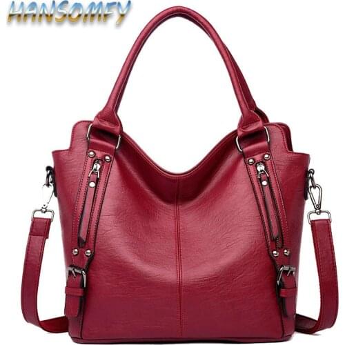 Luxury Handbags Women Bag Designer High quality Leather Shoulder Bag Women Big Tote Casual Female Shoulder Messenger Bags CC-59