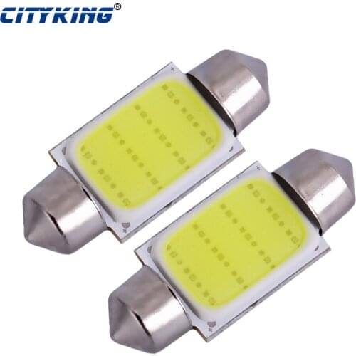 10X festoon cob led 31mm 36mm 39mm 42mm C5W 3W led festoon light COB 12led LED Festoon Interior led Dome Light For Car styling