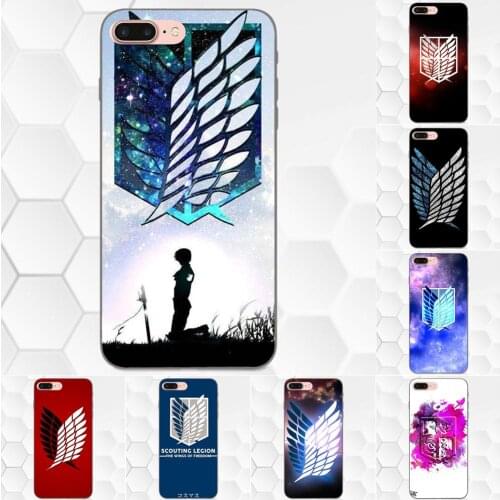 TPU For Xiaomi Redmi Note 2 3 4 4A 4X 5 5A 6 6A Plus Pro S2 Y2 Anime Attack On Titan Survey Corps Wings