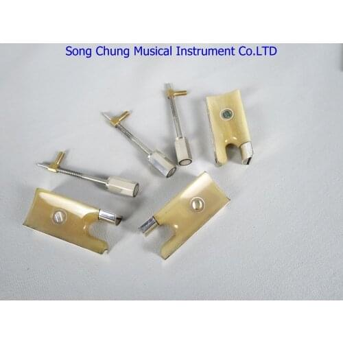 High quality 3pcs violin bow frog 4/4 silver mount