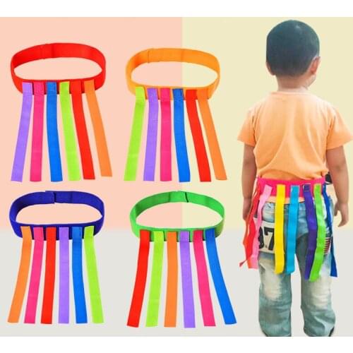 Children Outdoor Game Toy Catching Tail Training Teamwork Sport Game Equipment Kindergarten Funny Game Belt Boys Girls Toys