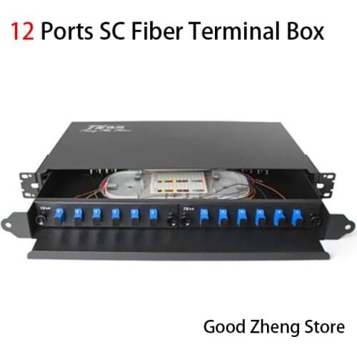 12 Ports Fiber Optic Box SC Fiber Optic Termination Box Fiber Optic Distribution