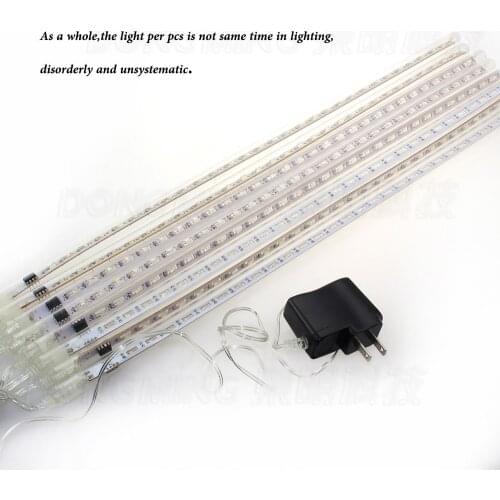 8pc/set 50cm 100-240V EU US Plug snowfall Meteor Shower Rain LED Tube String Light for Festival Wedding Xmas Decoration lamp