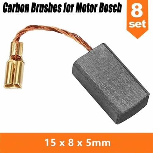8PCS Motor Carbon Brushes For Bosch Angle Grinder 15mm X 8mm X 5mm Replacement Power Tool Components