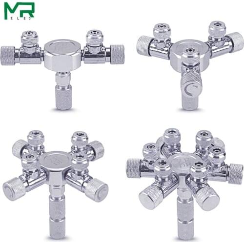 WYIN Stainless Steel Aquarium Multi Way CO2 Distributor Splitter Needle Valve, Check Valve Bubble Counter for Solenoid Regulat