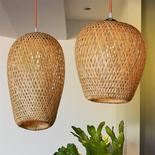 Bamboo Chinese Style Hanging Lamp Pendant Hight Quality Hand Make Pendant Lights for Living Room Restaurant Dining Room Hanglamp