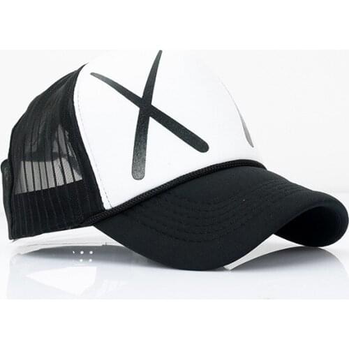 2021 Simple Outdoor Black White Summer Hats For Women Men Mesh Quick-dry Sun Visor Fishing Fisherman Cap кепка черная 017