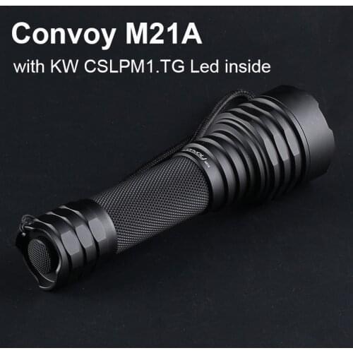 Powerful Flashlight Torch Convoy M21A with KW CSLPM1.TG 6A Driver Led Flash Light C8 Plus 21700 Version Camping Hunting Lanterna