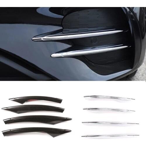 For Mercedes-Benz E-Class W213 E300 E350 E400 E450 2021 Sport Car styling ABS Car Front Fog Lamp Cover Trim Stickers
