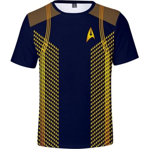 2020 New TV series Star Trek: Discovery Season 3 Role suit Creative 3D Print T-Shirt Men/Women Short Sleeve Clothes