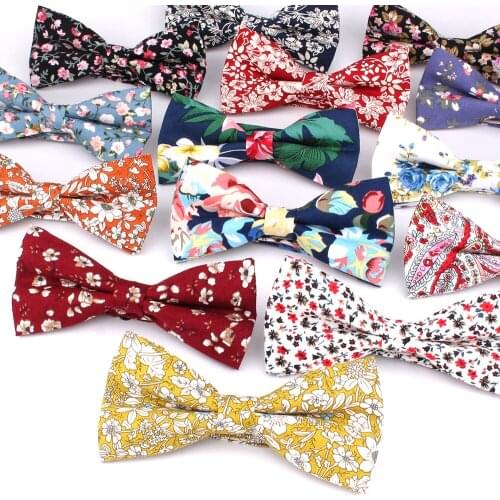 New Cotton Bowtie Fashion Casual Bow tie For Groom Bow knot Adult Bow Ties Cravats Girls Floral Bowties Wedding Bow Ties