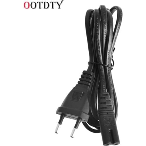 OOTDTY Short C7 To EU European 2-Pin Plug AC Power Cable Lead Cord 1.5M 5Ft Figure 8