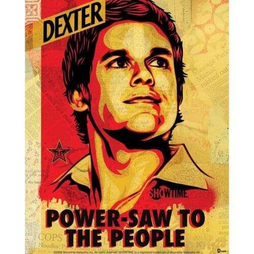 P0567 dexter signerad Canvas poster shepard fairey for Kids Gift 40x50cm