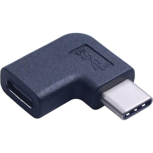 90 Degree Right Angle USB Adapter USB 3.1 Type C Male To Female USBC Converter Adapter For Samsung Huawei Smart Phone Portable