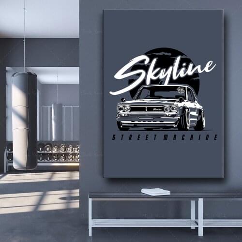 Home Decoration Canvas Painting Posters Nissan Skylane 1969 Gtr Art Print Modular HD Wall Picture For Bedroom Living Room Frames