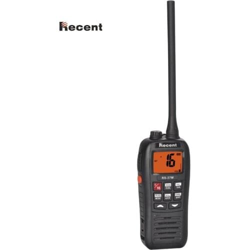 RECENT RS-37M IPX7 VHF Handheld Marine Radio Buoyant Floats Waterproof High Performance Tri-watch 156~161.450MHz Ham Transceiver